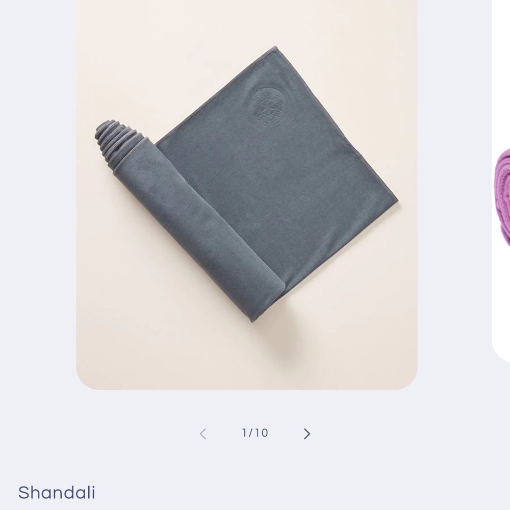 Shandali Gray Yoga Towel
